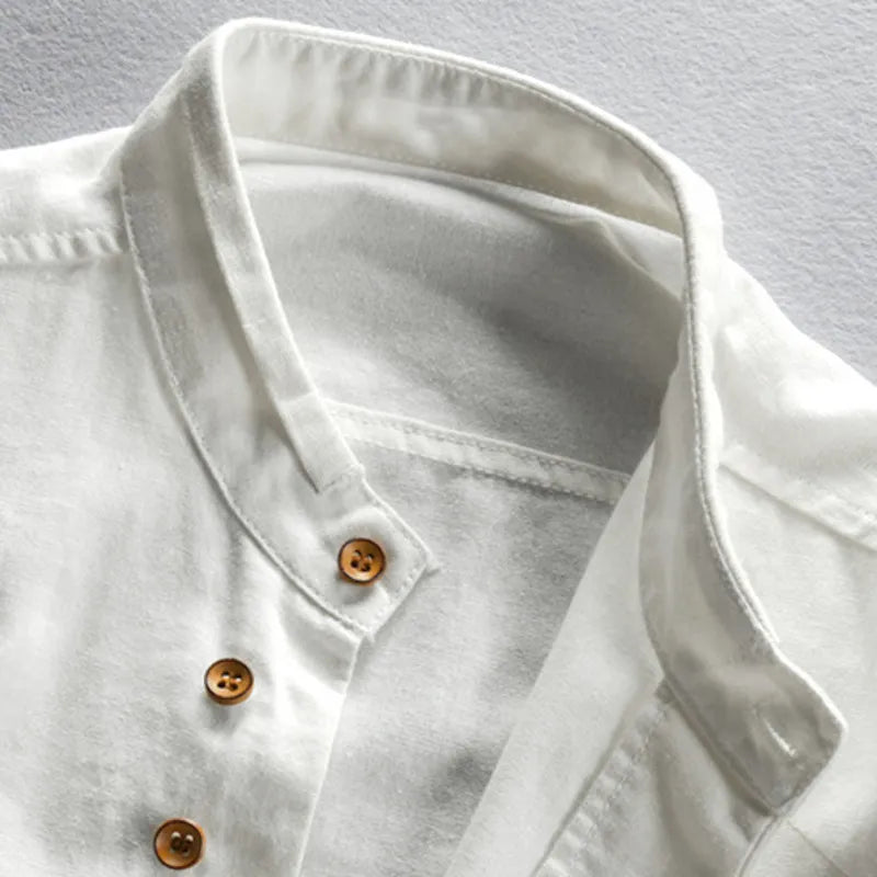 Lucien | Chemise Manche Longue Pour Hommes | Blanc