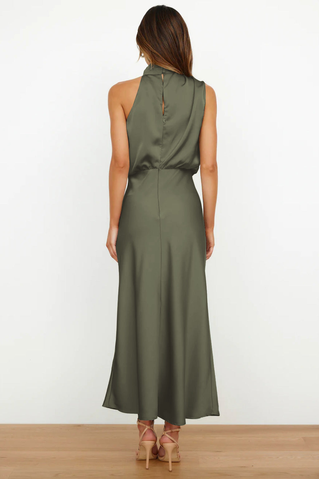 Heliane | Robe D'invitée De Mariage Epaule Unique Pour Femme | Midi