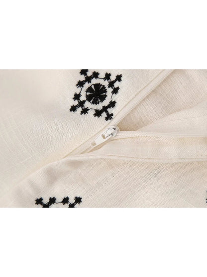 Soléna | Pantalon large taille haute style boho