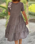 Josianne | Robe A-line En Coton Doux Pour Femme | Midi