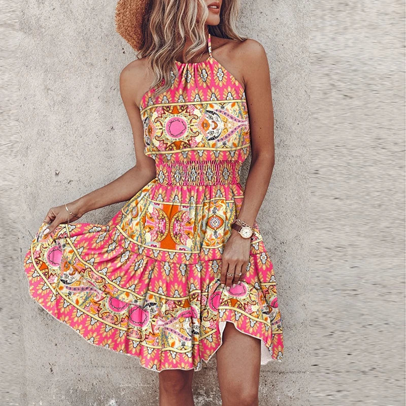 Noemie | Robe D'été Boho Dos Nu Pour Femme | Mini