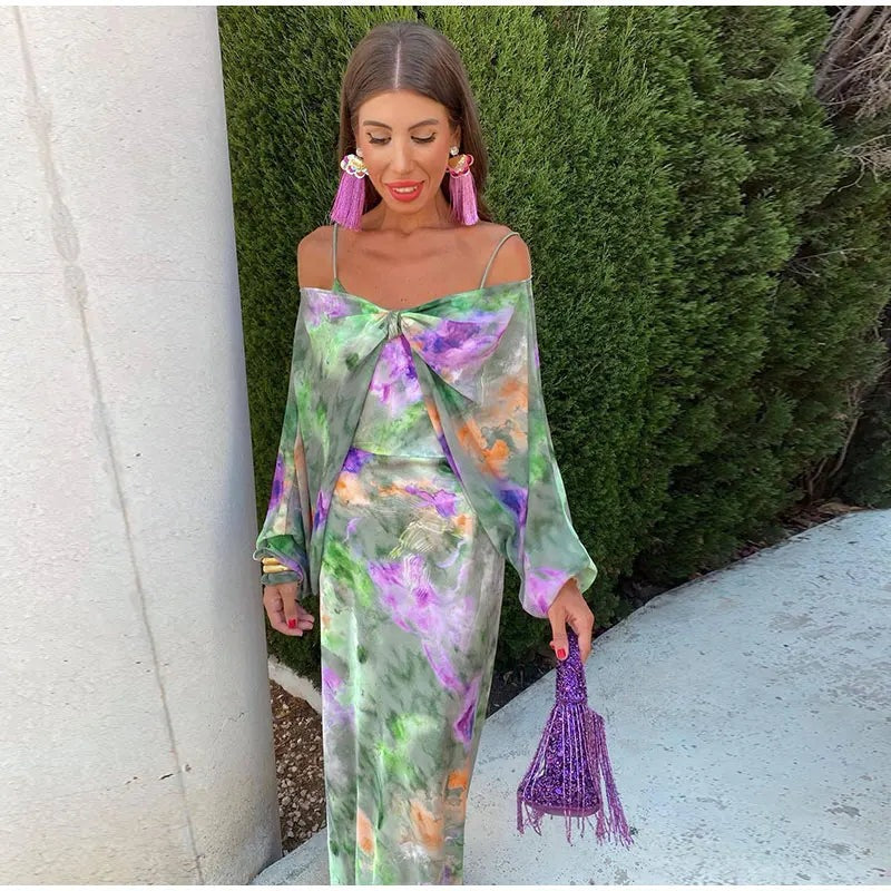 Fauna | Robe D'été Long Fancy Pour Femme | Maxi