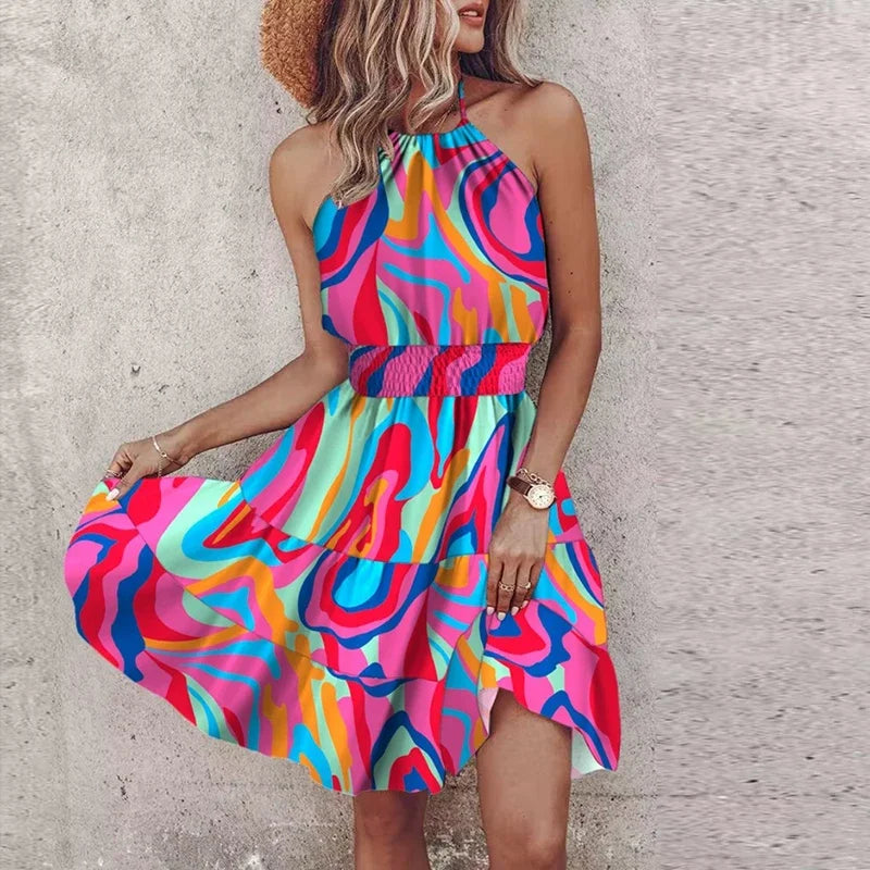 Noemie | Robe D'été Boho Dos Nu Pour Femme | Mini