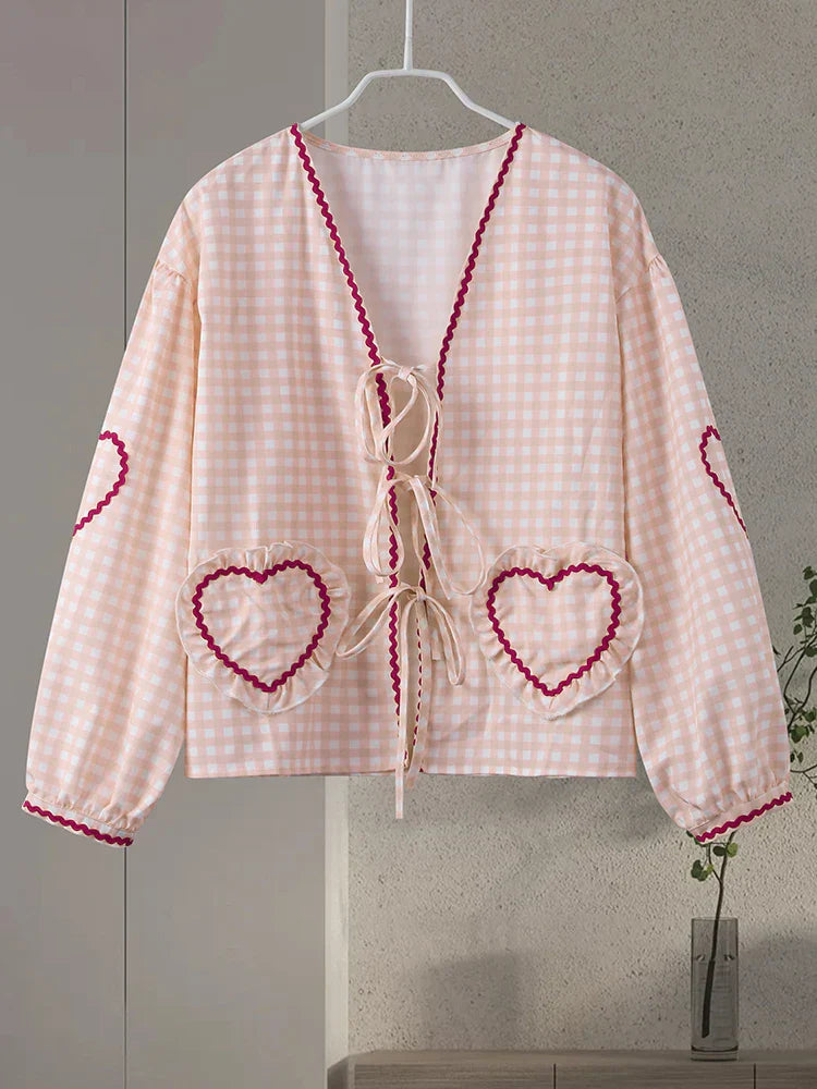 Roxane | Blouse Femme À Manches Volants | Longues