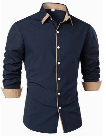 Bravien | Chemise Manche Longue Pour Hommes | Anglaise