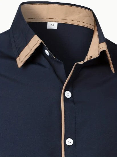 Bravien | Chemise Manche Longue Pour Hommes | Anglaise