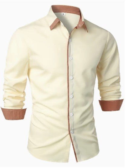 Bravien | Chemise Manche Longue Pour Hommes | Anglaise