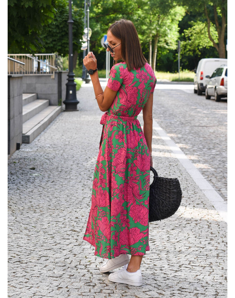 Perrine | Robe Enveloppante Sophistiquée Pour Femme | Midi