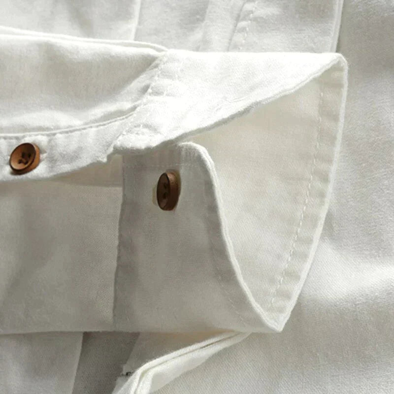 Lucien | Chemise Manche Longue Pour Hommes | Blanc