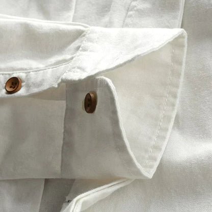 Lucien | Chemise Manche Longue Pour Hommes | Blanc