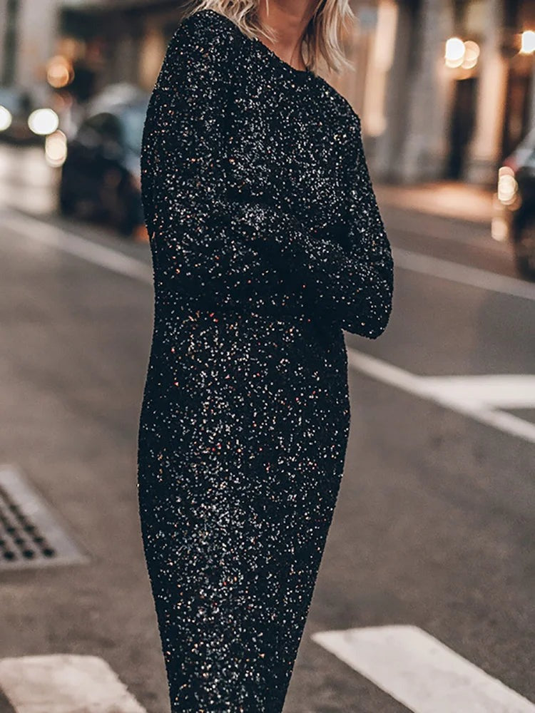 Robe À Paillettes Pour Femme | Maxi