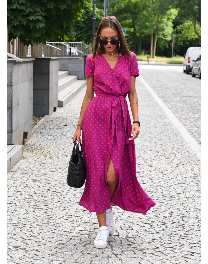 Perrine | Robe Enveloppante Sophistiquée Pour Femme | Midi