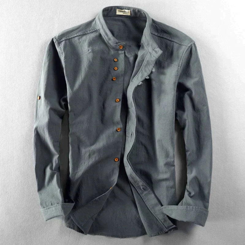 Lucien | Chemise Manche Longue Pour Hommes | Blanc