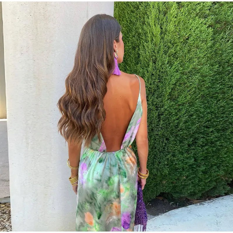 Fauna | Robe D'été Long Fancy Pour Femme | Maxi