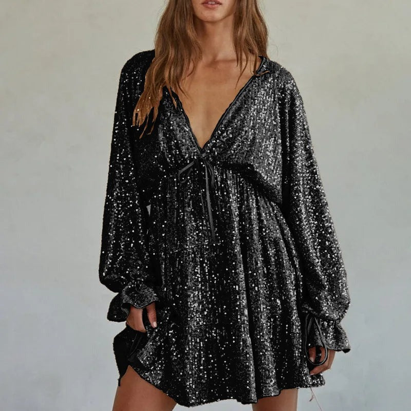 Robe De Soirée À Paillettes Pour Femme | Mini