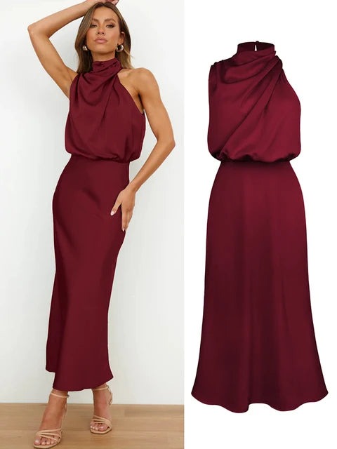 Louisa | Robe De Soirée Sans Manches Pour Femme | Maxi
