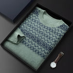 Pull-over Homme À Col Ras Du Cou En Laine Fair Isle | Hiver