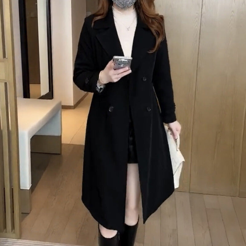 Trench-coat Boutonné Élégant Pour Femmes | Chauffé