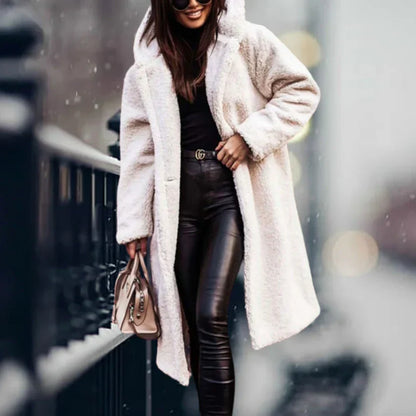 Trench-coat Long Et Décontracté Pour Femmes | À Capuche