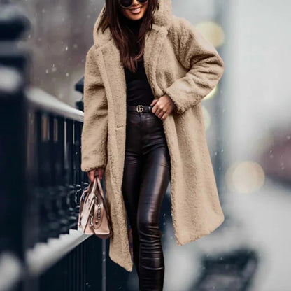 Trench-coat Long Et Décontracté Pour Femmes | À Capuche