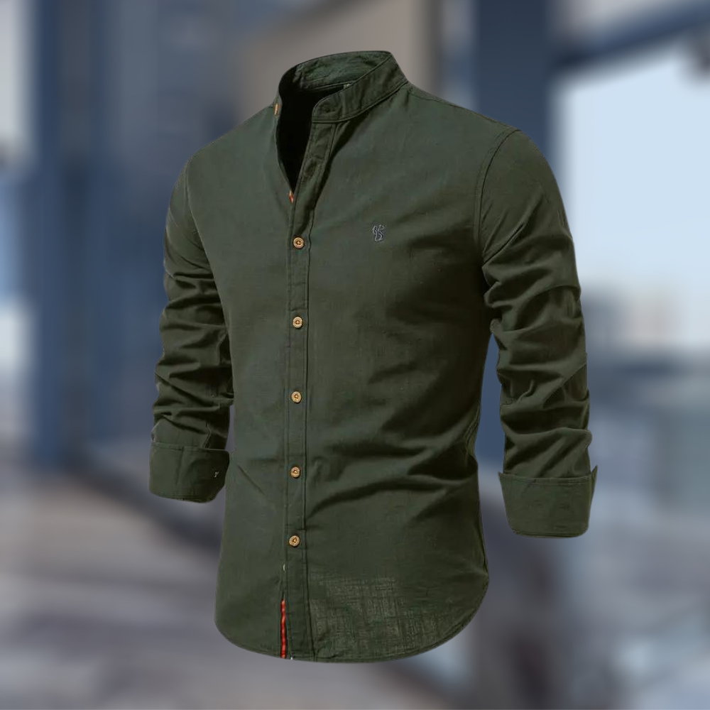 Nivarel | Chemise Manche Longue Pour Hommes | Anglaise