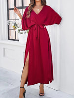 Therine | Robe D'invitée De Mariage Fente Longue | Maxi