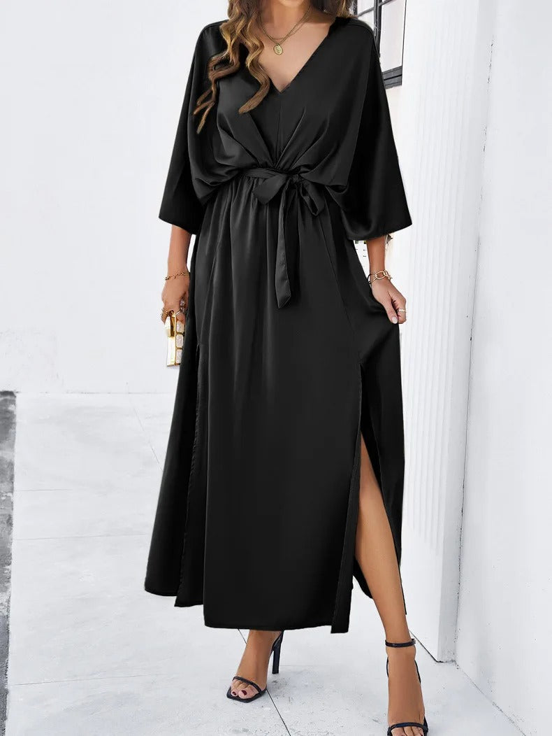 Therine | Robe D'invitée De Mariage Fente Longue | Maxi