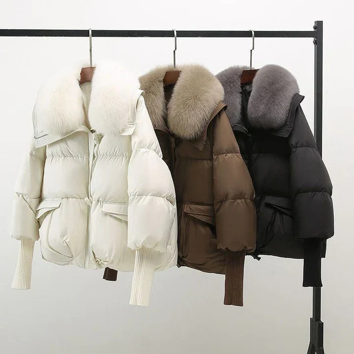 Veste D'hiver Courte Et Chic Pour Femmes | Taille