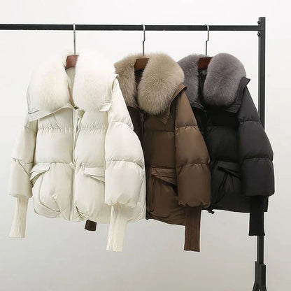 Veste D'hiver Courte Et Chic Pour Femmes | Taille