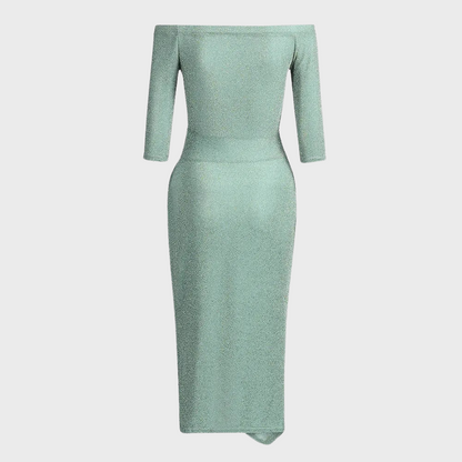 Robe Pailletée Décolletée Pour Femme | Scintillante