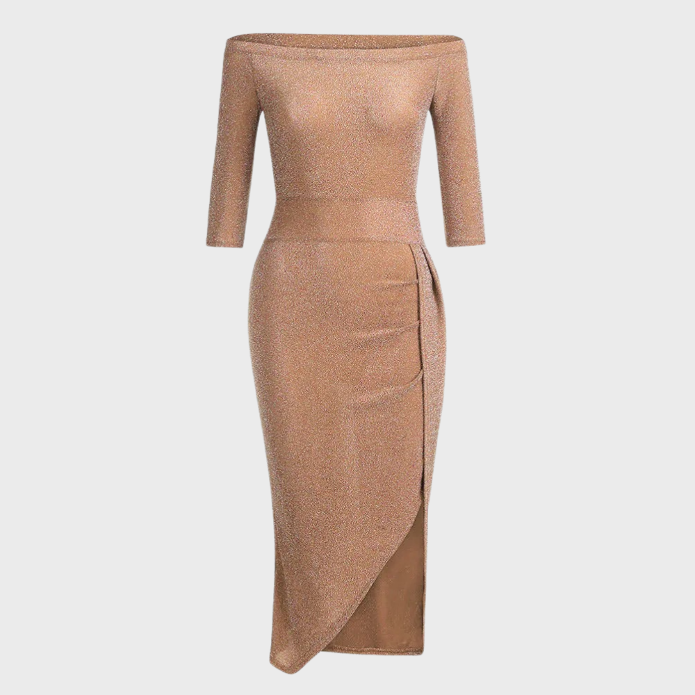 Robe Pailletée Décolletée Pour Femme | Scintillante