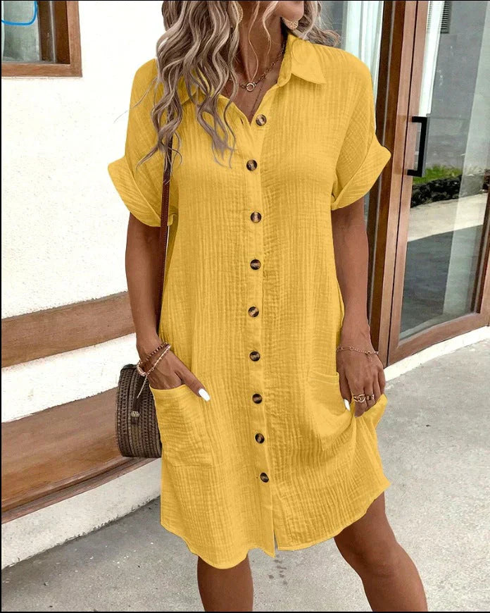 Albertine | Robe Chemise Femme | Boutonnée