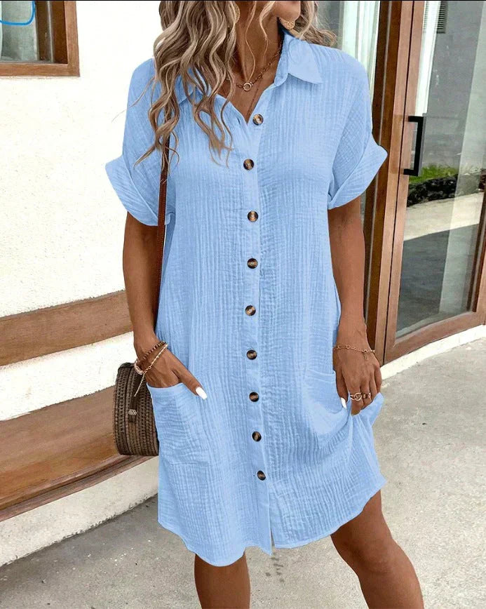 Albertine | Robe Chemise Femme | Boutonnée