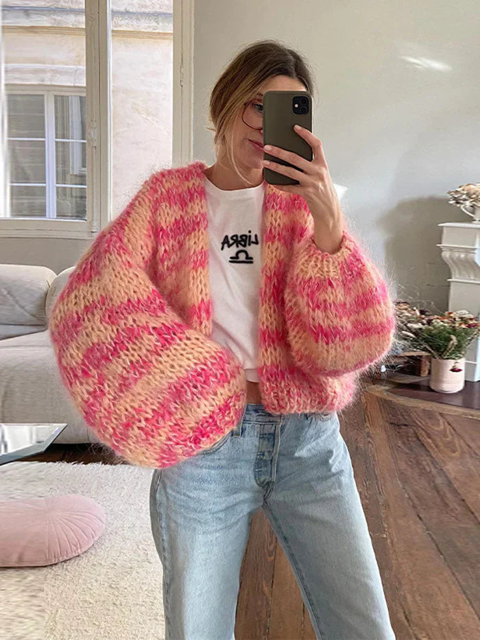 Cardigan En Tricot Pour Femmes | Plaid
