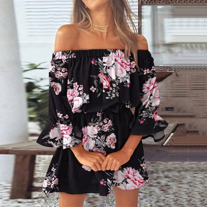 Sidonie | Robe Cocktail Courte | Florale