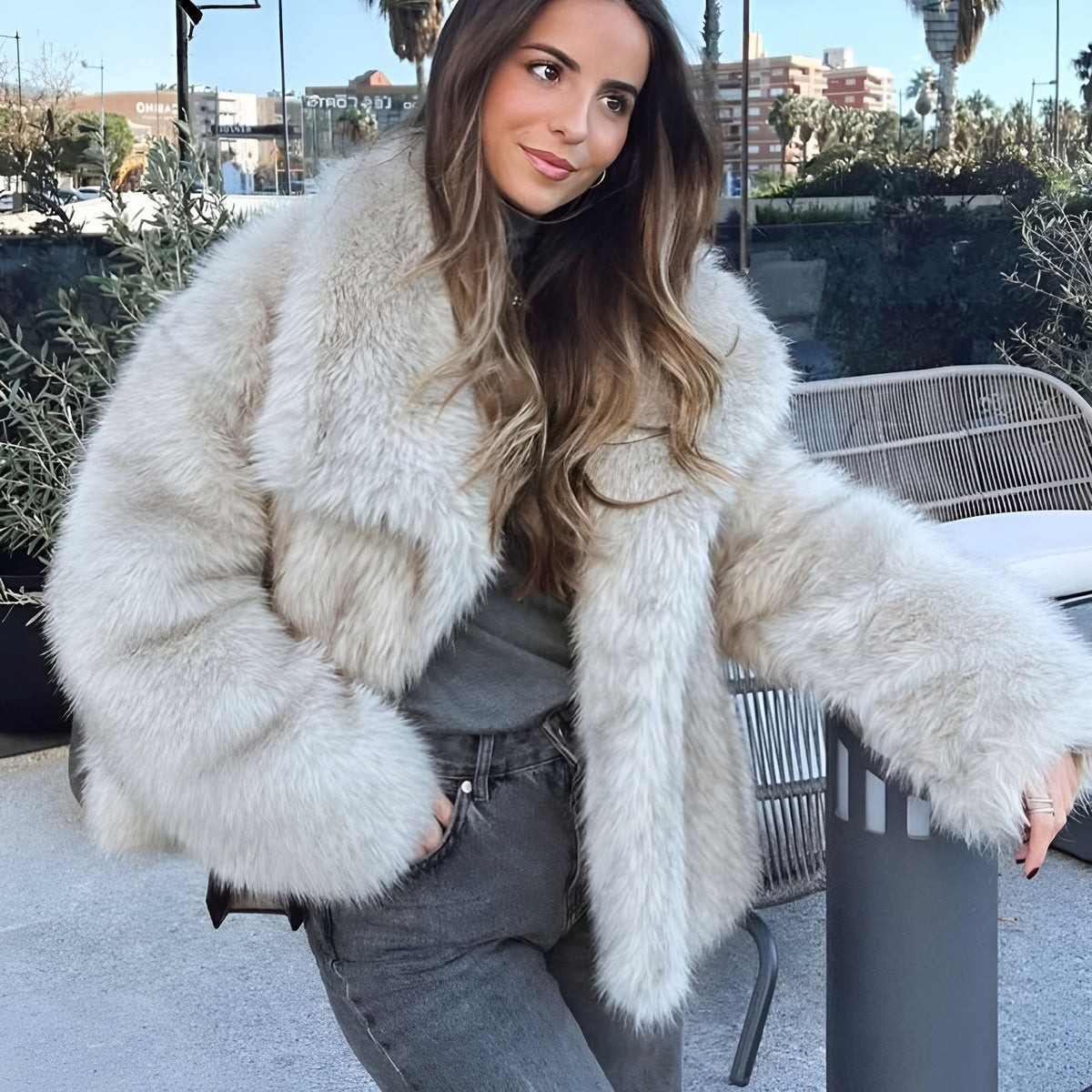 Addison | Manteau Léger Duveteux Pour Femme | Court