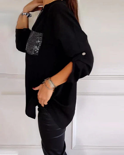 Charline | Chemisier À Paillettes Pour Femmes | De Nuit
