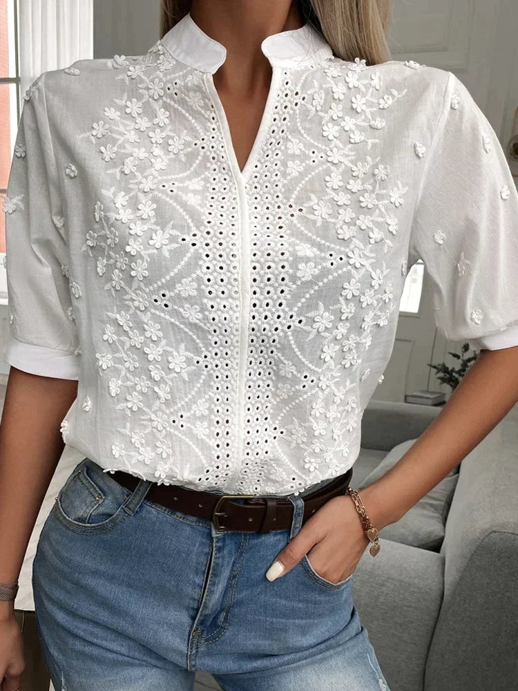 Anastasie | Blouse Femme Délicate | Blanc