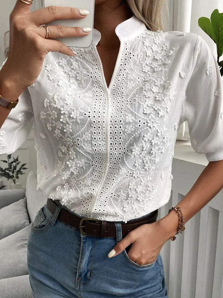 Anastasie | Blouse Femme Délicate | Blanc