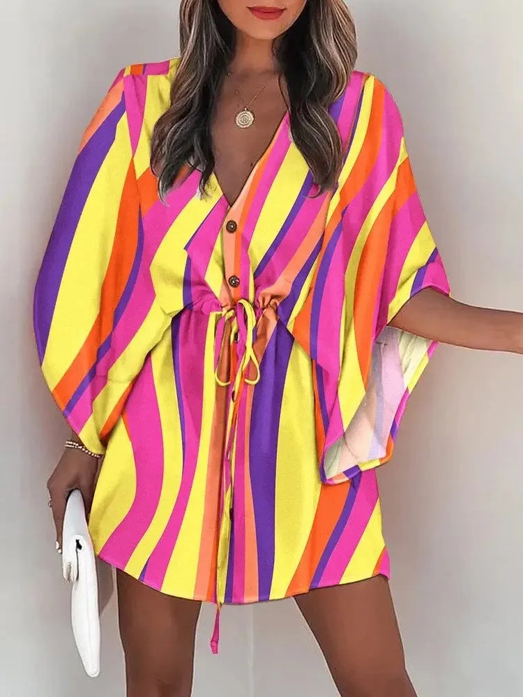 Mini Robe Boho D'été Pour Femme | Radiant