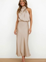 Heliane | Robe D'invitée De Mariage Epaule Unique Pour Femme | Midi