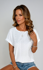 Manuela | Blouse À Œillets Pour Femme | De Nuit