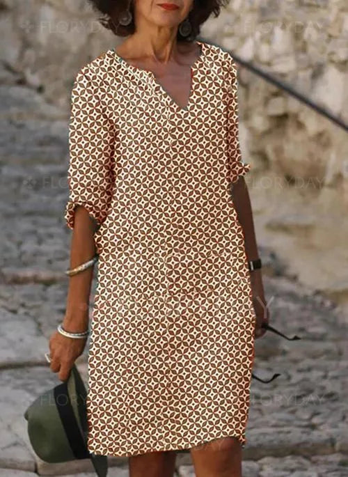 Niviane | Robe Chemise Bohème Pour Femme | Midi