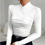 Fabienne | Blouse Femme À Col Croisé | Chic