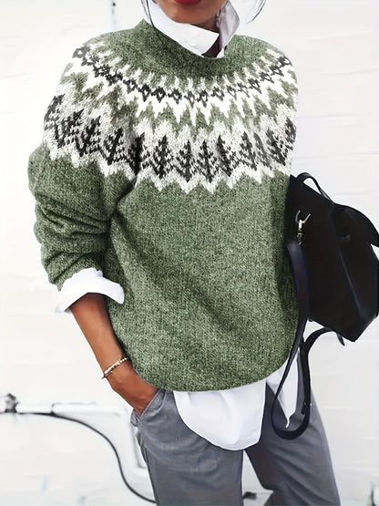 Esmeralda | Pull-over Vintage Léger Pour Femmes | Noël