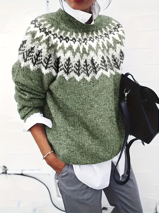 Esmeralda | Pull-over Vintage Léger Pour Femmes | Noël