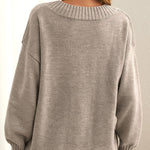 Pull-over Chic À Col En V Pour Femmes | Élégant