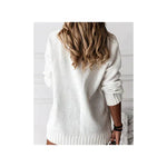 Pull-over Chic À Col En V Pour Femmes | Élégant