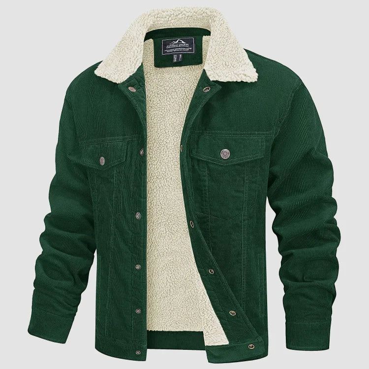 Veste Moderne En Velours Côtelé Pour Hommes | Chauffée