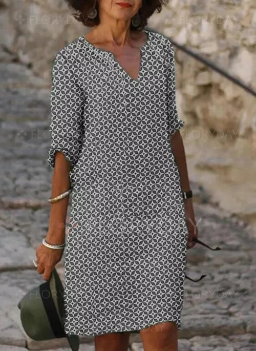 Niviane | Robe Chemise Bohème Pour Femme | Midi